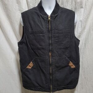 Venado Men's Concealed Carry Vest Heavy Duty  with Pockets Black Size Medium